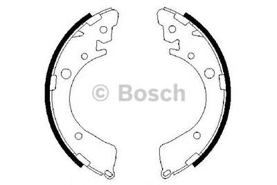 Комплект тормозных колодок BOSCH 0986487323