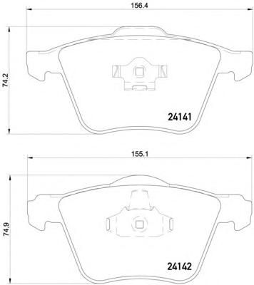 Комплект тормозных колодок, дисковый тормоз TEXTAR