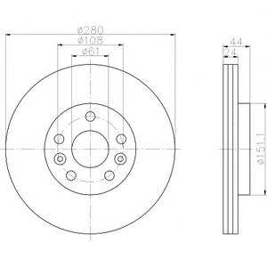 Тормозной диск TEXTAR 98200202401