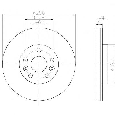 Тормозной диск TEXTAR