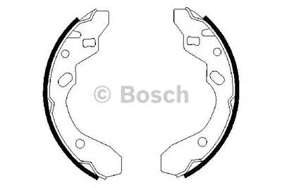 Комплект тормозных колодок BOSCH 0986487417