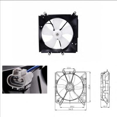 Вентилятор, охлаждение двигателя NRF
