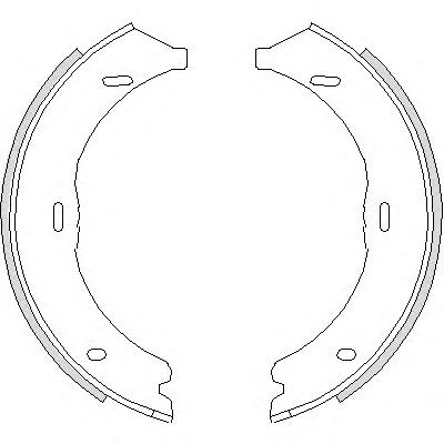 Комплект тормозных колодок, стояночная тормозная система ROADHOUSE