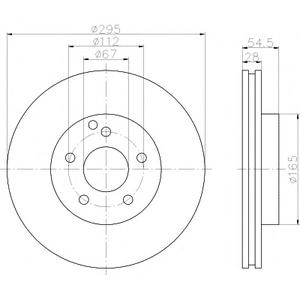 Тормозной диск TEXTAR 92115105