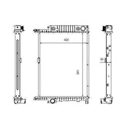Радиатор, охлаждение двигателя NRF