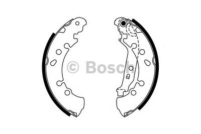 Комплект тормозных колодок BOSCH 0986487759