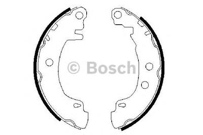 Комплект тормозных колодок BOSCH 0986487550