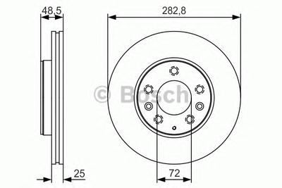 Тормозной диск BOSCH 0986479S60