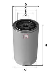 Масляный фильтр SOFIMA S1001DR