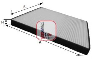 Фильтр, воздух во внутренном пространстве SOFIMA S3208C