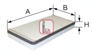 Фильтр, воздух во внутренном пространстве SOFIMA S3059C