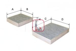 Фильтр, воздух во внутренном пространстве SOFIMA