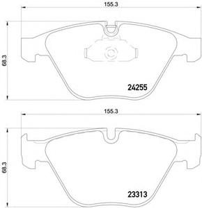 Комплект тормозных колодок, дисковый тормоз TEXTAR 2331301