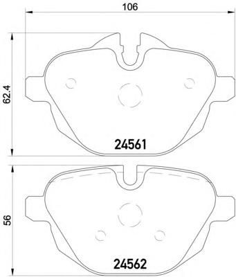 Комплект тормозных колодок, дисковый тормоз TEXTAR