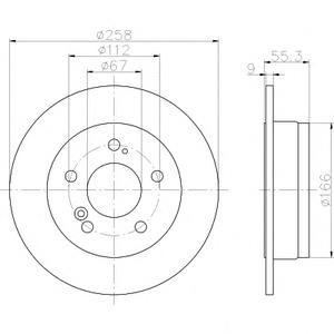 Тормозной диск TEXTAR 92032003