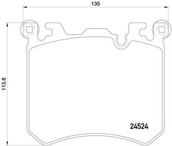 Комплект тормозных колодок, дисковый тормоз TEXTAR 2452401