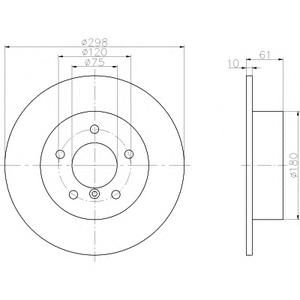 Тормозной диск TEXTAR 92076603