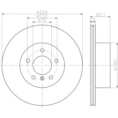 Тормозной диск TEXTAR