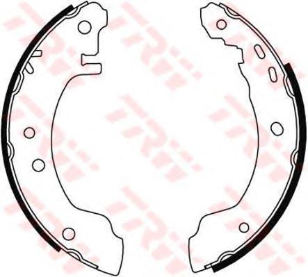 Комплект тормозных колодок TRW