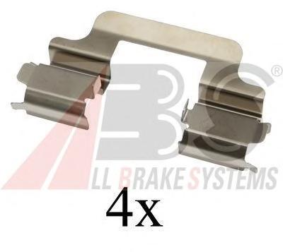 Комплектующие, колодки дискового тормоза A.B.S.