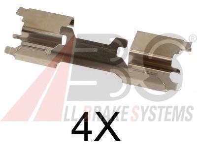 Комплектующие, колодки дискового тормоза A.B.S.