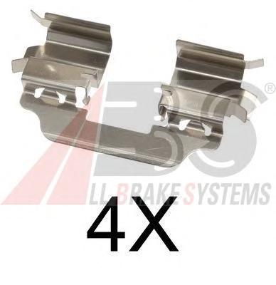 Комплектующие, колодки дискового тормоза A.B.S.