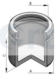 Поршень, корпус скобы тормоза ERT