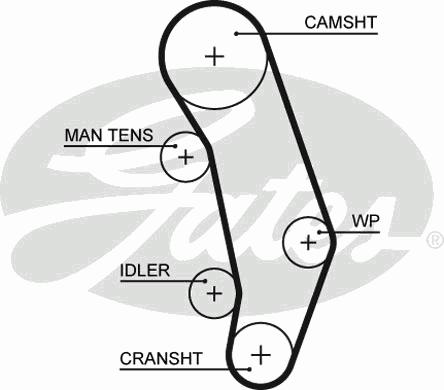 Ремень ГРМ GATES