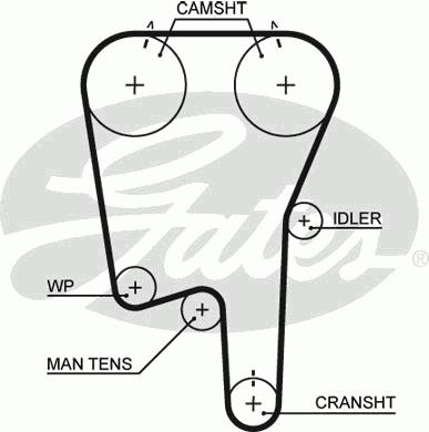 Ремень ГРМ GATES