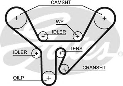 Ремень ГРМ GATES 5518XS