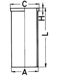 Гильза цилиндра KOLBENSCHMIDT 89502190