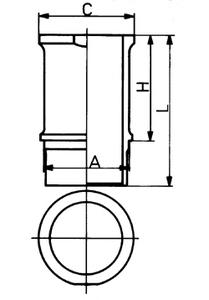 Гильза цилиндра KOLBENSCHMIDT 89584110