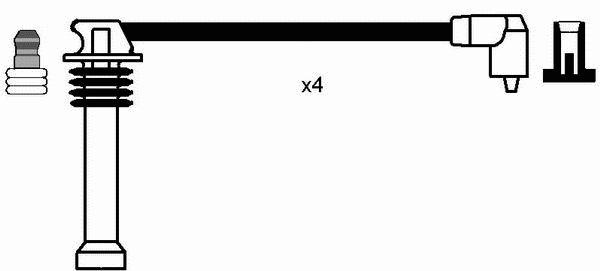 Комплект проводов зажигания NGK