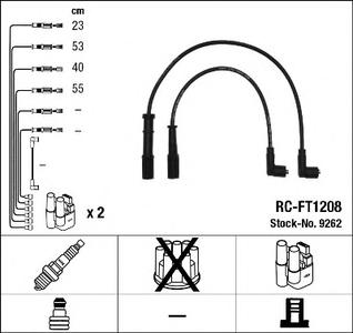 Комплект проводов зажигания NGK RC-FT1208