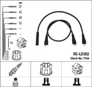 Комплект проводов зажигания NGK RC-LD302
