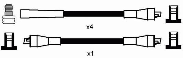 Комплект проводов зажигания NGK