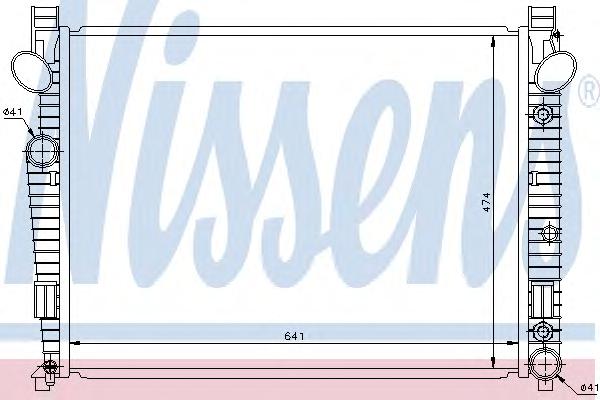 Радиатор, охлаждение двигателя NISSENS