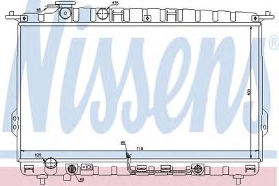 Радиатор, охлаждение двигателя NISSENS 67027