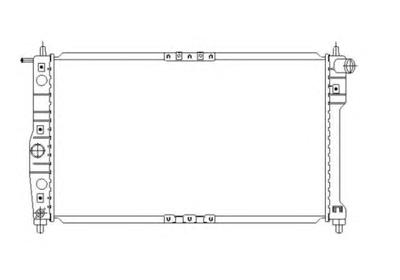 Радиатор, охлаждение двигателя NRF 53649
