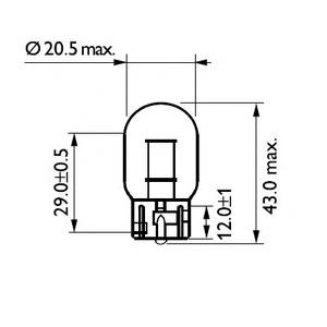 Лампа накаливания, фонарь указателя поворота PHILIPS 12065B2