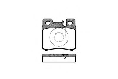 Комплект тормозных колодок, дисковый тормоз REMSA 0282.20