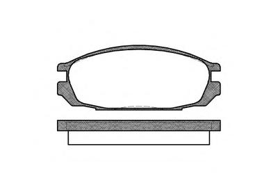 Комплект тормозных колодок, дисковый тормоз REMSA 0292.00