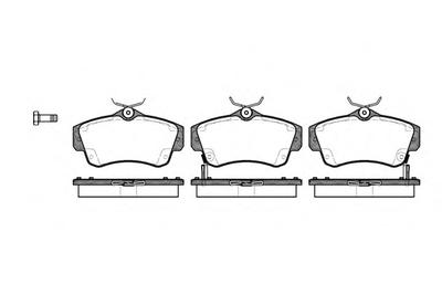 Комплект тормозных колодок, дисковый тормоз REMSA 0753.02