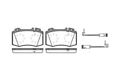 Комплект тормозных колодок, дисковый тормоз REMSA 0769.02