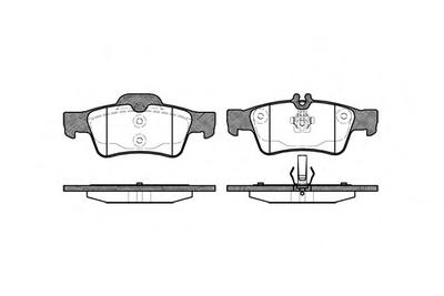 Комплект тормозных колодок, дисковый тормоз REMSA 0991.00
