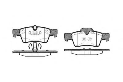Комплект тормозных колодок, дисковый тормоз REMSA 0991.10