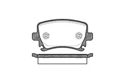 Комплект тормозных колодок, дисковый тормоз REMSA 1031.00