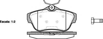 Комплект тормозных колодок, дисковый тормоз REMSA 1299.00