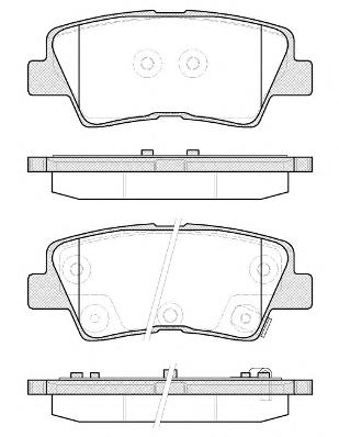 Комплект тормозных колодок, дисковый тормоз REMSA