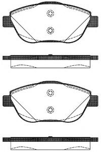 Комплект тормозных колодок, дисковый тормоз REMSA 1392.10